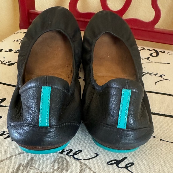 Tieks Black Leather Ballet Flats Size 9 - Picture 4 of 5